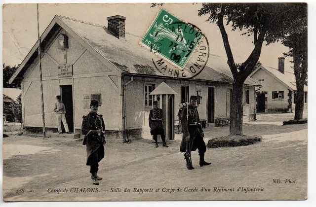 CHALONS SUR MARNE - Marne - CPA 51 - Vie Militaire Au camp - le corps de Garde
