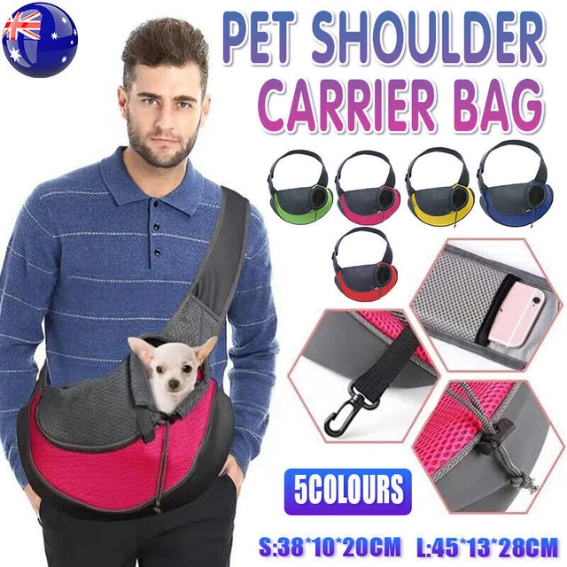 Pet Shoulder Carrier Bag Puppy Cat Dog Travel Sling Backpack Portable AU Stock