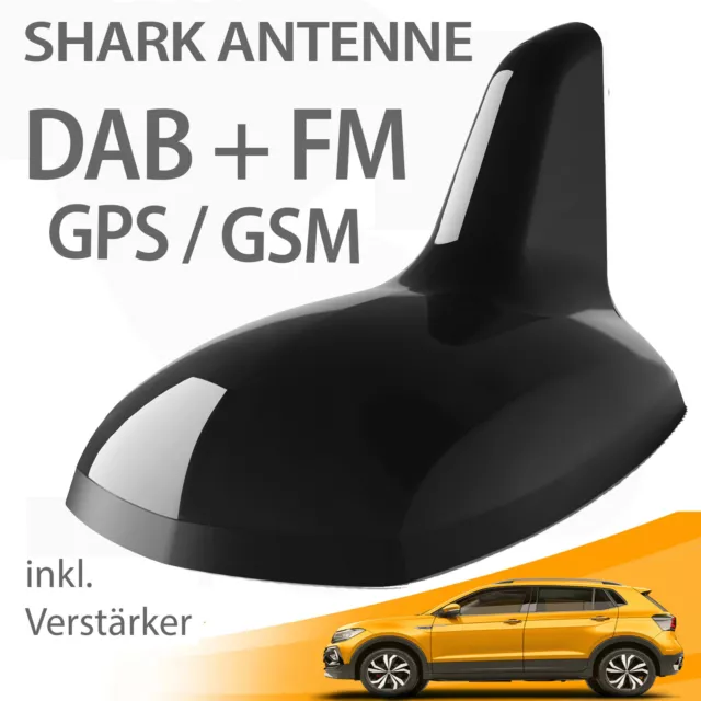 ✅ DACHANTENNE Auto Shark Kfz Antenne DAB FM/ GPS/ GSM 5m Kabel für Autoradio ✅