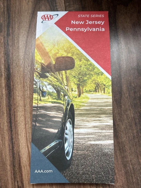 New Jersey Pennsylvania State Map AAA Roadmap NEW 2022