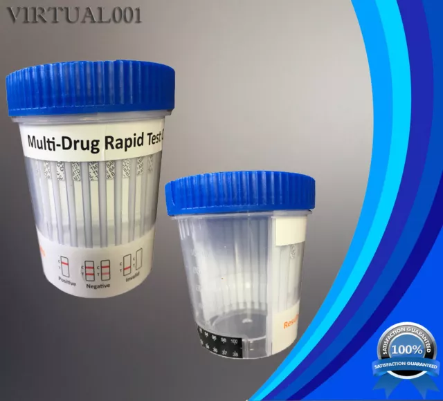 (5 Pack) 16 Panel Multi-Drug Urine Testing Cup