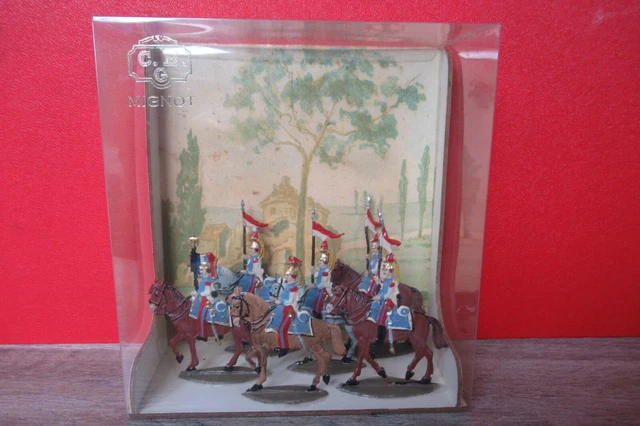 CBG Mignot - Paris, fanfare de cavalerie, 12 cavaliers en 3 boîtes