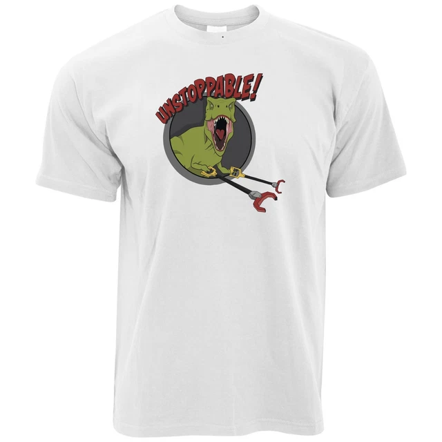 Mens Funny T Shirt Unstoppable T-Rex Grabber Hands Dinosaur Novelty Joke TShirt