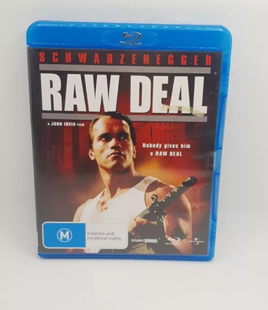 Raw Deal (Blu-ray, 1986) Action Crime Arnold Schwarzenegger Region B Free Post
