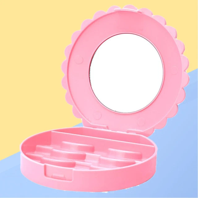 Wimpernetui Mit Spiegel Kosmetikkoffer Gefälschter Wimpernorganisator Reisen