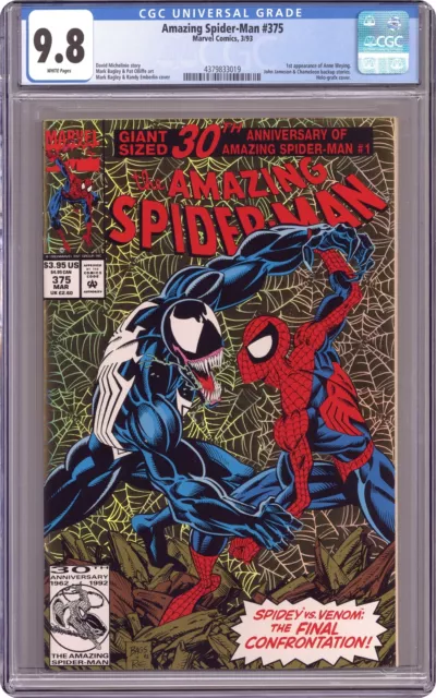 Amazing Spider-Man #375D Direct Variant CGC 9.8 1993 4379833019