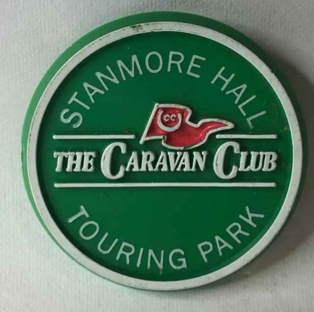 Caravan Club Stanmore Hall Touring Caravan Site Badge plaque 1980's original