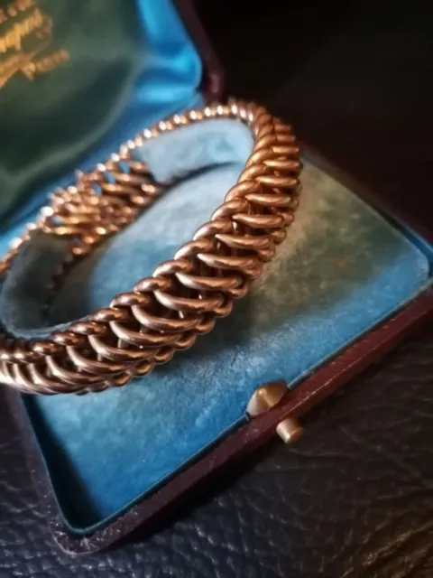 bracelet or 18 carats maille américaine
