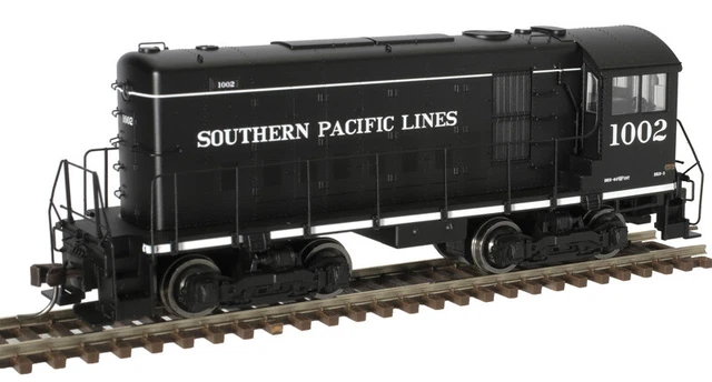 Atlas HO Scale Alco HH600/660 (Standard DC) Southern Pacific Lines (Black) #1002