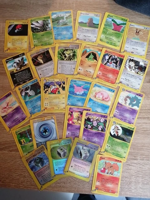 Gros Lot De 27 Cartes Pokemon Wizard Aquapolis EN