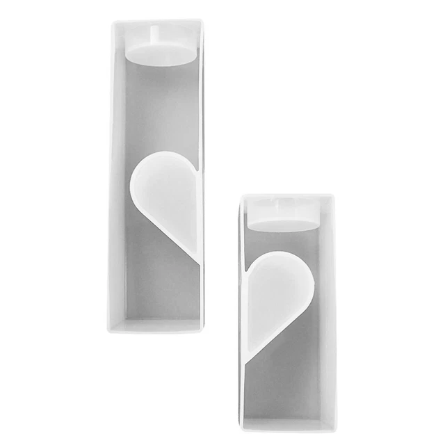 1Set von Leuchter Epoxy Formen Zylinder Silikon Kerze Form