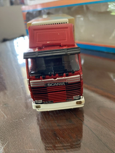 Tekno - SCANIA 143 M-450 camion remorque frigorifique, bleu 1:50