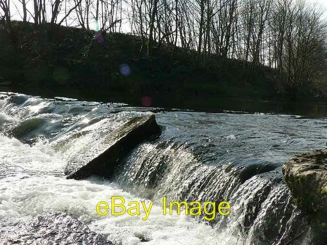Photo 6x4 Weir on River Aire by Rein Road Horsforth One of several weirs  c2007