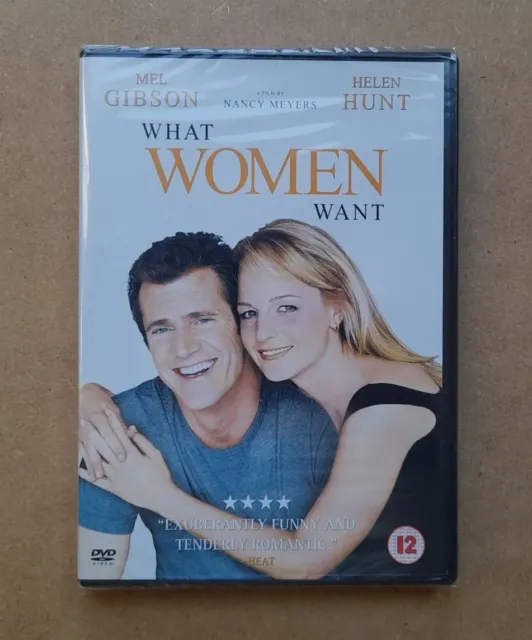 What Women Want - 2000 Mel Gibson, Helen Hunt Romantic Comedy - New & Sealed DVD