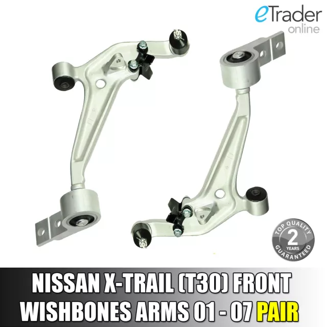For NISSAN X-TRAIL 01-07 FRONT LOWER SUSPENSION ARMS WISHBONE X2 XTRAIL X TRAIL