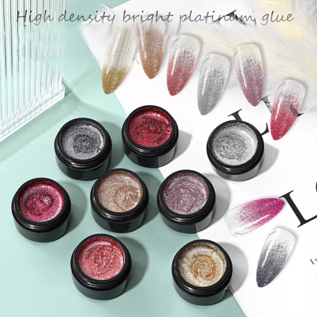 Lucido Star Platinum UV asciugatura rapida diamante linea unghie gel glitter A