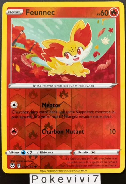 Carte Pokemon FEUNNEC 025/195 REVERSE Epée et Bouclier 12 EB12 FR NEUF