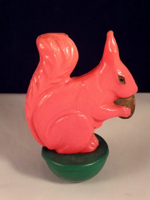 Ancien Jouet Culbuto Poussah En Celluloïd – Figurine De Clown Vintage Fond Bureau