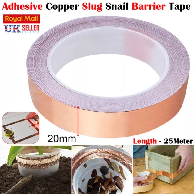 20mm Length Conductive Copper Foil Tape Self Adhesive Emi Shielding Slug Tape