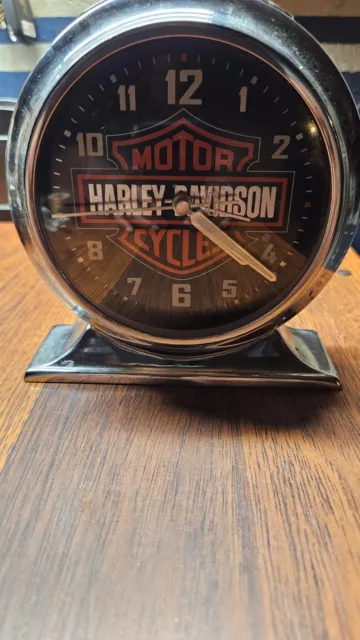 Harley-Davidson Motor Cycles Working Alarm Clock GOOD!