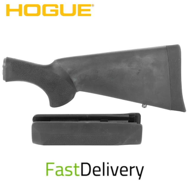 Hogue Remington 870 12-Gauge Overmolded Stock with Forend, Cushioning Buttpad