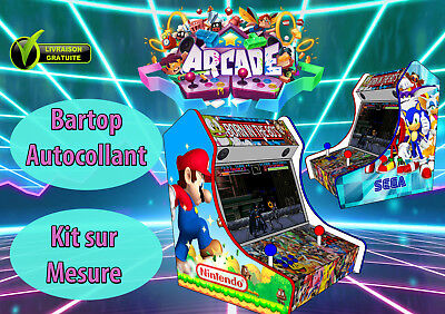modele 2 Arcade Stickers bartop Dragon Ball Z autocollant borne arcade deco 