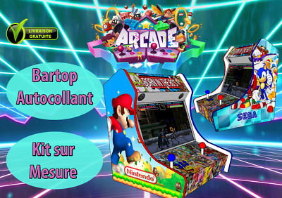 modele 2 Arcade Stickers bartop Dragon Ball Z autocollant borne arcade deco 