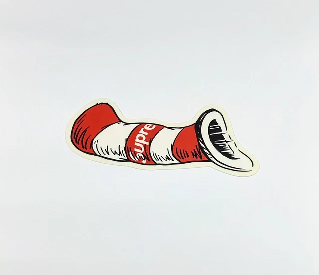 SUPREME X DR Seuss Cat in the Hat Hoodie Black Medium BRAND