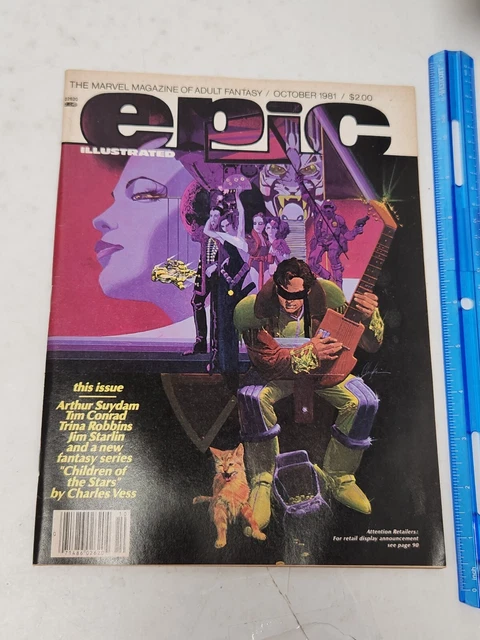 Epic Illustrated Magazine #8 October 1981 Marvel Comics Magazine Starlin Conrad