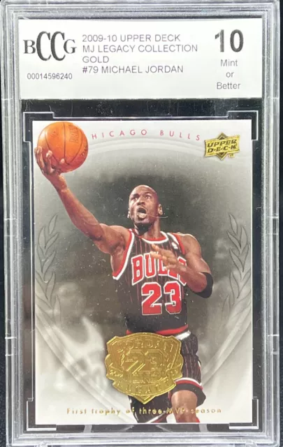 2009-10 Upper Deck MJ Legacy Collection Gold #79 Michael Jordan BCCG 10 MINT!