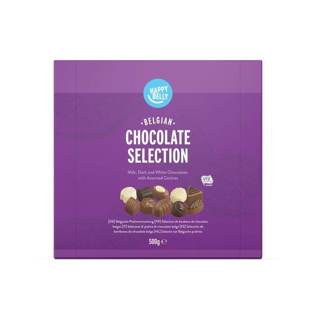 Cioccolato Happy Belly Mix cioccolatini belgi 2x 500g NUOVI MHD 23/11/23