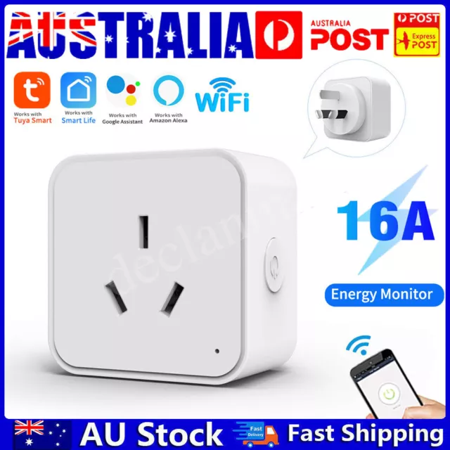 WiFi / Zigbee 16A Smart AU Socket Plug Voice Control for Alexa Google Home