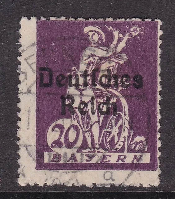 Germany 1920 Bavaria 20pf Overprint Deutsches Reich Fine Used SG 120 VGC