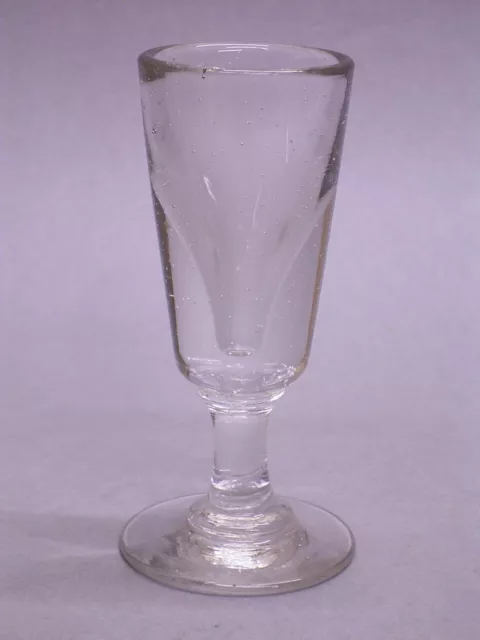 SCHNAPSGLAS / KELCHGLAS vor 1890: HISTORISMUS ABRISS GLAS (106)