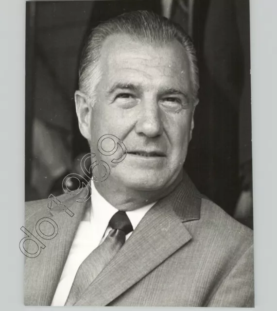 FOTO DE PRENSA ORIGINAL del Vicepresidente de los Estados Unidos Spiro Agnew 1969 Peter Gould