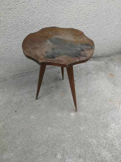 Table basse peuplier accompagné d'une double résine