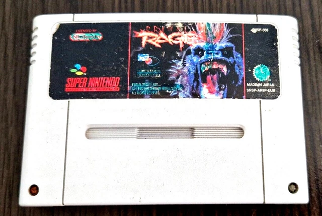 Jeu Super Nintendo  Snes " Primal Rage " En Loose, Pal Version !!