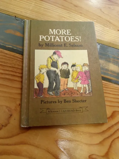 Vintage Collectible Book More Potatoes Selsam 1972 Child learns farm plant seed