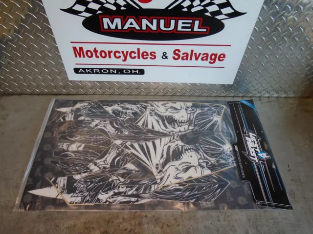 Yamaha Raptor 350 all model Demon Series Complete Graphic Kit No Fender Black #9