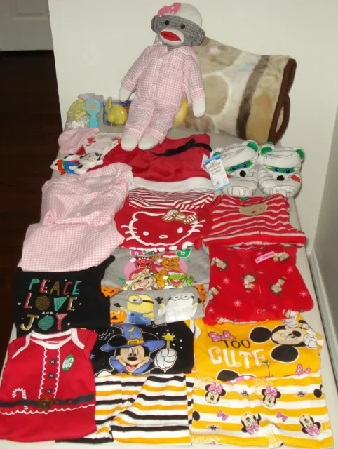 Baby Toddler Girl Carters Christmas Gift Blanket Clothes Lot Preemie Newborn 3T