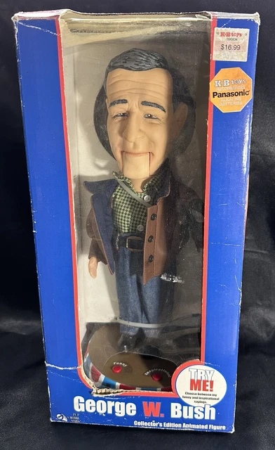 George W. Bush Animation GEORGE W BUSH Collector’s Edition Animated Figure Gemmy Pop Culture ...