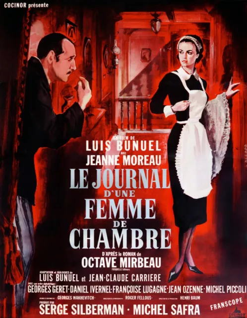 Le Journal D'une Femme De Chambre, L.bunuel,Repro Affiche Cinema Vintage (60X80)