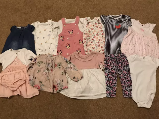 Baby Girls Clothes Bundle Age 3-6 months Includes Next/Matalan/George Etc In VGC