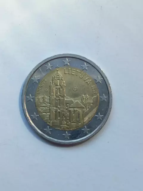 Lithuania 2 euro coin 2017 dedicated to Vilnius UNC