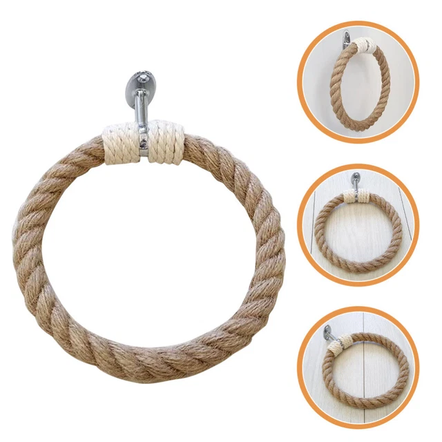 Rustic Style Towel Rings Hand Towel Holder Towel Rack Macrame Decor Bohemia 2