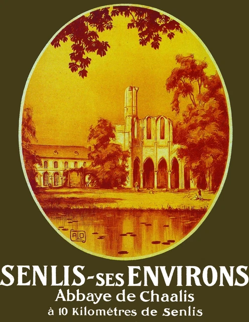 3002.Abbaye De Chaalis Senlis France Travel POSTER.French Art Office decoration