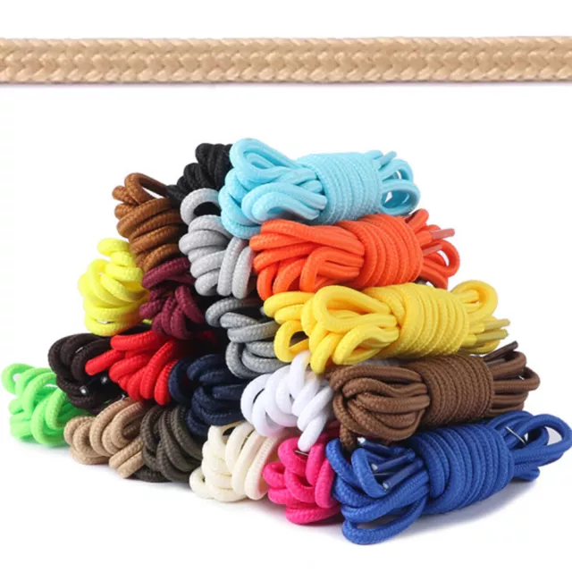 Colorful Shoe Laces Bootlace Shoelaces Sneakers Runners Coloured Flat & Round AU