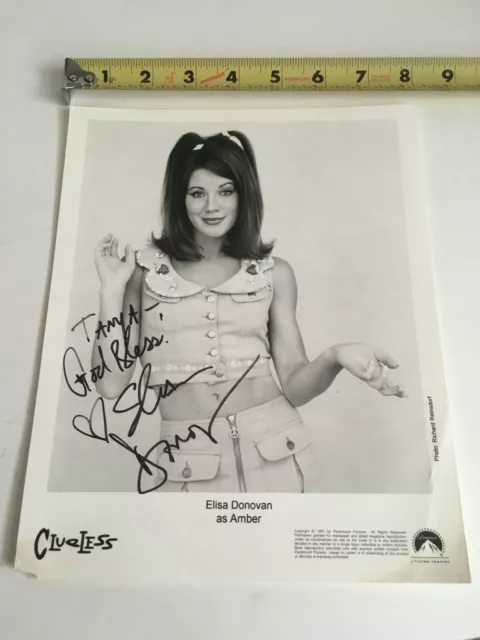 Elisa Donovan Sabrina the Teenage Witch Clueless Signed Autograph Photo