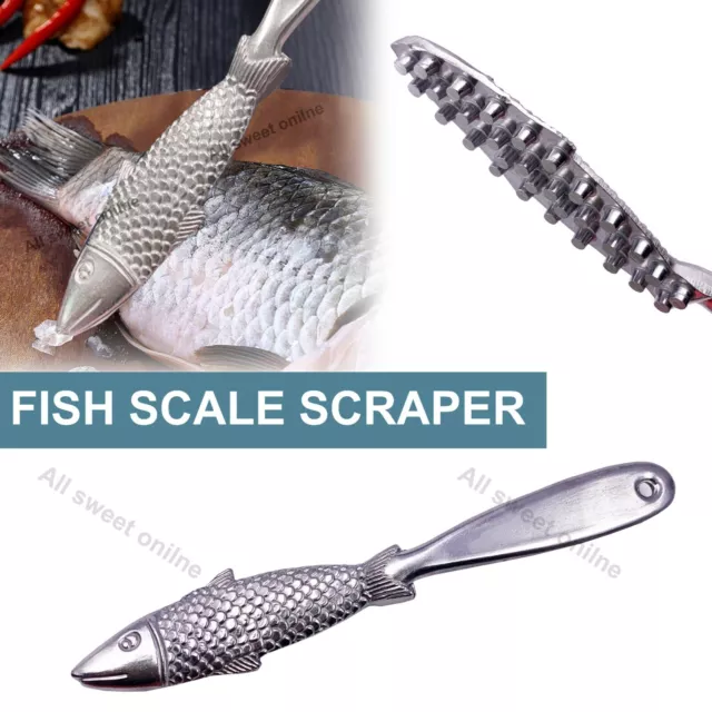 Fish Scaler Kitchenware Fish Scale Remover Scraper Skin Peeler Cleaner Tool