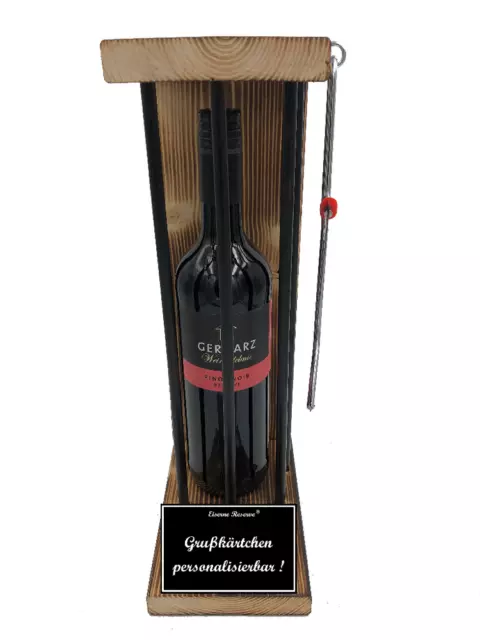 Rotwein - Personalisierbares Geschenk - Eiserne Reserve Black Edition